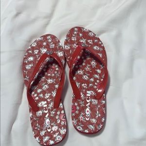 Coach flip flops
